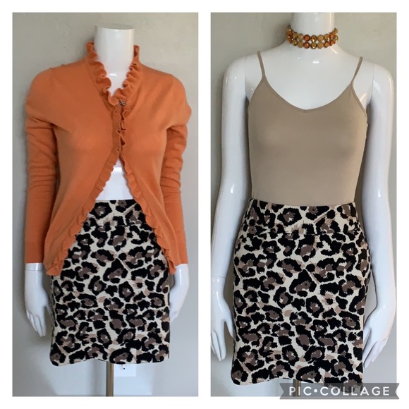 LOFT Dresses & Skirts - Ann Taylor Loft Leopard Mini  Skirt - 0P